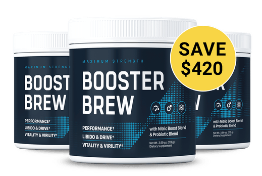 Booster Brew powder supplement for vitality and energy support
